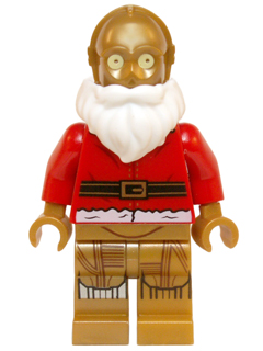 LEGO Minifigure -- Santa C-3PO-Star Wars -- SW0680 -- Creative Brick Builders